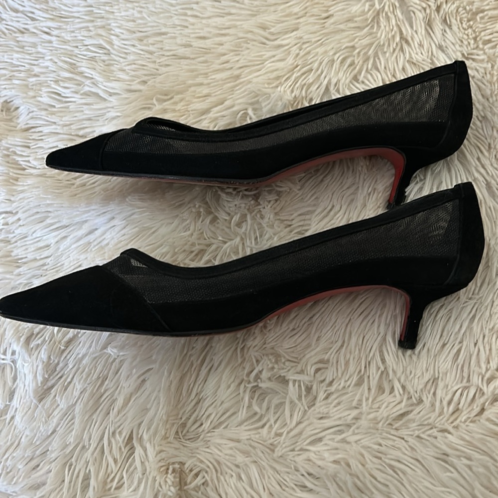 Vintage Christian Louboutin Paris black low heels size 39 1/2. Comes w/ dust bag - Picture 5 of 12